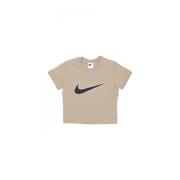 Nike Sportswear Baby Swoosh Tee Khaki Beige, Dam