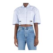 Jacquemus Kort Randig Skjorta med Bälte Multicolor, Dam