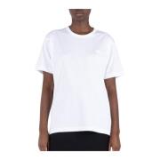 Acne Studios Vit Rund Hals T-shirt White, Dam