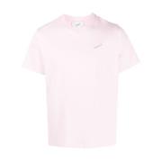 Coperni Rosa Jersey Crew Neck Logo T-shirt Pink, Dam