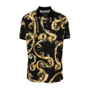 Versace Jeans Couture Barocco Print Polo Shirt Multicolor, Herr
