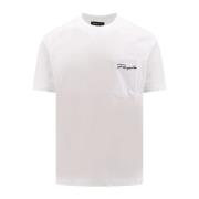 Purple Brand Broderad Logga Bomull T-shirt White, Herr
