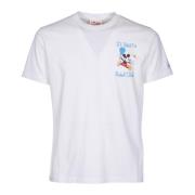 MC2 Saint Barth Disney Bomull T-shirt med Padel Club White, Herr