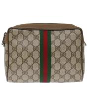 Gucci Vintage Pre-owned Canvas kuvertvskor Beige, Dam