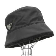 Prada Vintage Pre-owned Tyg hattar-och-kepsar Black, Dam