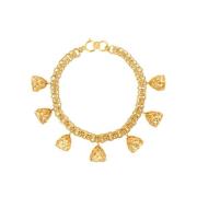 Chanel Vintage Pre-owned Metall halsband Yellow, Dam