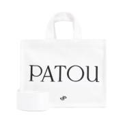 Patou Vit Shopper Toteväska White, Dam