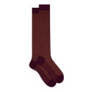 Gallo Burgundy Twin-Rib Socks Multicolor, Herr