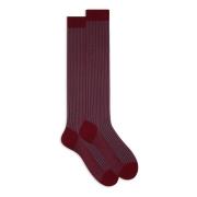 Gallo Burgundy Plated Cotton Socks Multicolor, Herr