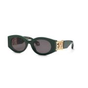 Roberto Cavalli Grön helram solglasögon röklins Green, Unisex