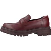 Geox Stiliga Loafers med Iridea-detaljer Red, Dam