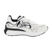 Alexander McQueen Sprint Runner Mesh Läder Sneakers Multicolor, Herr