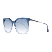 Jimmy Choo Fyrkantiga solglasögon med gradientglas och UV-skydd Blue, ...