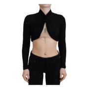 Dsquared2 Svart Cut Out Långärmad Topp Black, Dam