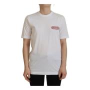 Dsquared2 Vit Logo Patch T-shirt White, Dam