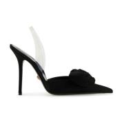 Versace Satin Alia Pumps Black, Dam