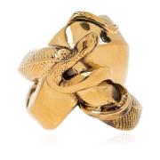 Alexander McQueen Orm Ring Yellow, Dam