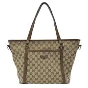 Gucci Vintage Pre-owned Canvas gucci-vskor Brown, Dam