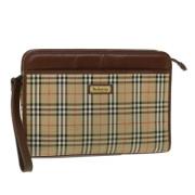 Burberry Vintage Pre-owned Laeder kuvertvskor Multicolor, Dam