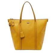 Dolce & Gabbana Pre-owned Pre-owned Laeder totevskor Yellow, Dam