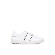 Valentino Garavani Vita Läder Sneakers med Studs White, Herr