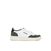 Autry Sneakers Läder Mocka Vit Grön Multicolor, Herr