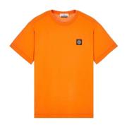 Stone Island Casual Bomull T-shirt Orange, Herr