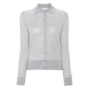 Calvin Klein Merino Wool Button Cardigan Gray, Dam