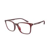 Emporio Armani Röd Ram Glasögon Red, Unisex