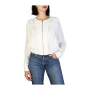 Armani Jeans Snygg Viskos Zip Blazer White, Dam