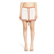 Zimmermann Avslappnad Virkad Stickad Shorts White, Dam