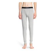 Tom Ford Svart Stretch Jersey Elastiskt Midjeband Leggings Gray, Herr