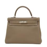 Hermès Vintage Pre-owned Laeder handvskor Gray, Dam