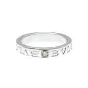 Bvlgari Vintage Pre-owned Vitt guld ringar Gray, Dam