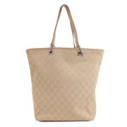 Gucci Vintage Pre-owned Canvas totevskor Beige, Dam