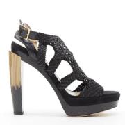 Jimmy Choo Pre-owned Pre-owned Laeder klackskor Black, Dam