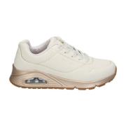 Skechers Dam Sportiga Sneakers White, Dam