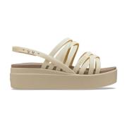 Crocs Casual Sandal Brooklyn Collection Beige, Dam