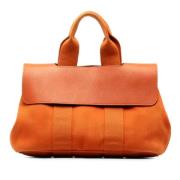 Hermès Vintage Pre-owned Canvas handvskor Orange, Dam