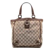 Gucci Vintage Pre-owned Canvas handvskor Beige, Dam