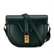 Celine Vintage Pre-owned Laeder axelremsvskor Green, Dam