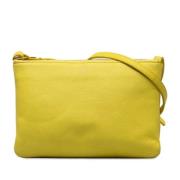 Celine Vintage Pre-owned Laeder axelremsvskor Yellow, Dam