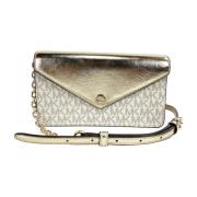 Michael Kors Stilig Flap Crossbody Väska med Fickor Multicolor, Dam