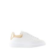 Alexander McQueen Vit/Brons Oversized Läder Sneakers White, Dam