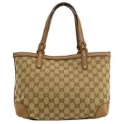 Gucci Vintage Pre-owned Canvas totevskor Brown, Dam