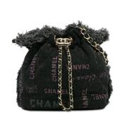 Chanel Vintage Pre-owned Denim chanel-vskor Black, Dam