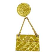 Chanel Vintage Pre-owned Metall chanel-smycken Yellow, Dam