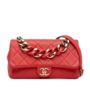 Chanel Vintage Pre-owned Laeder chanel-vskor Red, Dam