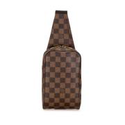 Louis Vuitton Vintage Pre-owned Canvas axelremsvskor Brown, Dam