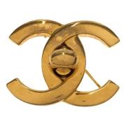 Chanel Vintage Pre-owned Metall chanel-smycken Yellow, Dam